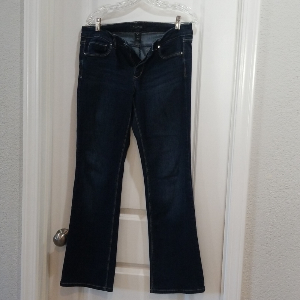 WHBM dark blue jeans